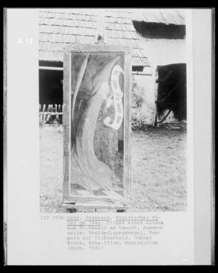 Flügel eines Altars aus Sankt Oswald am Tauern: Verkündigungsengel