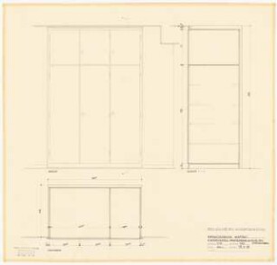 Evangelisches Gemeindezentrum, Herford: Kindergarten: Wandschrank 1:10