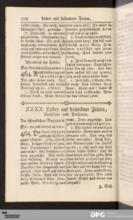 XXXX. Lieder auf besondere Zeiten, Umstände und Personen.