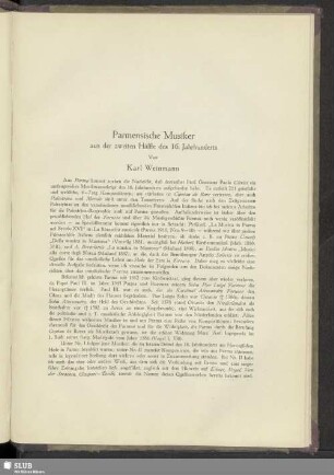 Parmensische Musiker aus der zweiten Hälfte des 16. Jahrhunderts