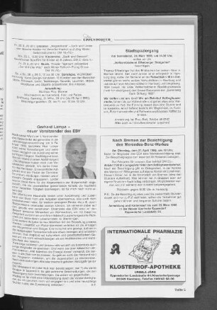 Gerhard Lampe - neuer Vorsitzender des EBV
