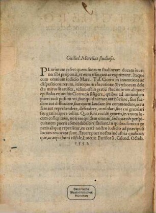 Epistolae aliquot Selectae