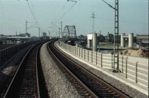 Lampertheim; Mannheim: Riedbahn Neubaustrecke zwischen Lampertheim und Mannheim Hauptbahnhof