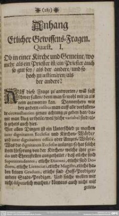 Anhang Etlicher Gewissens-Fragen