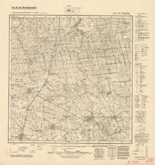 1492 (alte Nr.: 284) Gr. Engelau, Topographische Karte 1:25000 (4-cm - Karte)