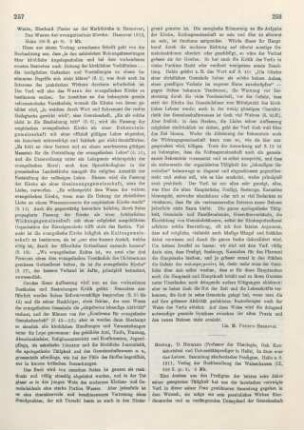 257-258 [Rezension] Waitz, Eberhard, Das Wesen der evangelischen Kirche