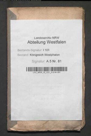 Parteiakte i. S. Krondomäne Corvey ./. die Gemeinde Ovenhausen wegen Schaftrift