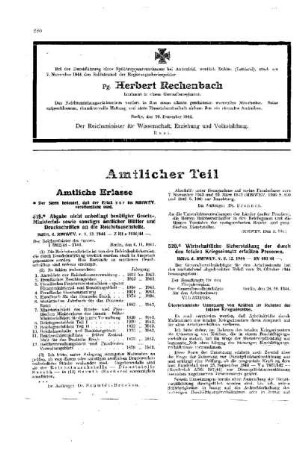 [Todesanzeige Pg. Herbert Rechenbach]
