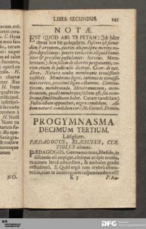 Progymnasma Decimum Tertium. Litigium.