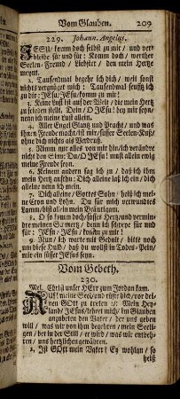 Vom Gebeth. - Buß-Lieder.
