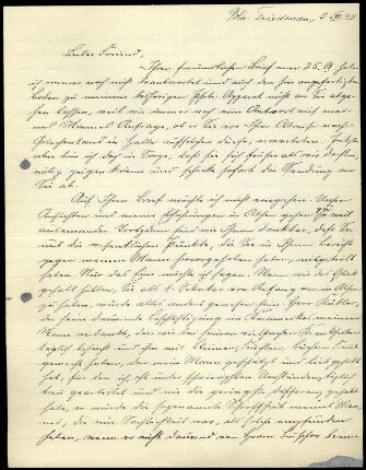 H. Brueckner an G. Karo