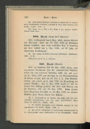 230. Beese (Ernst Karl Theodor).
