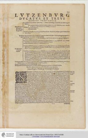 Lutzenburg Ducatus et Trevirensis Provincia
