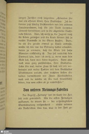 Von unseren Meinungs-Fabriken