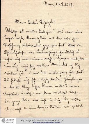 Brief vom 23.07.1907