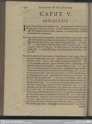 Caput V. [Analysis, Explicatio Textus, Quaestiones, Loci Communes]