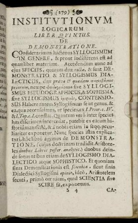 Liber Quintus De Demonstratione