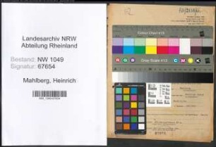 Entnazifizierung Heinrich Mahlberg , geb. 04.04.1890 (Bauunternehmer)