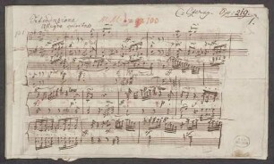 Introduction et variations, pf, op. 219 - BSB Mus.Schott.Ha 2890-2 : [title page, p. 19:] Titel: // Introduction et Variations // sur le Pas de trois favori [!] // de l'Opéra Guillaume Tell // de J. [!] Rossini. // composèes [with pencil: pour le Piano-Forte] // par // Charles Czerny // oeuv. // [with red chalk:] op 219