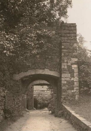 Burg Stolpen. Burgtor zur Hauptburg von Innen