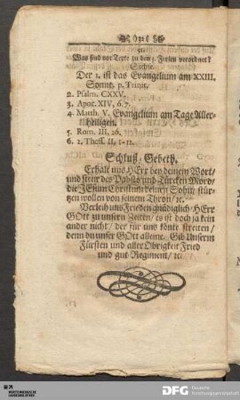 Schluß-Gebeth.