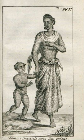 Femme Siamoise avec son enfant