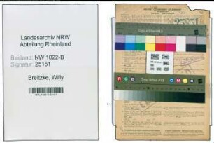 Entnazifizierung Willy Breitzke , geb. 07.05.1884 (Blumenbinder)