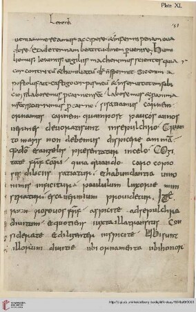 Tafel XI: Vat. Pal. lat. 220 fol. 31r