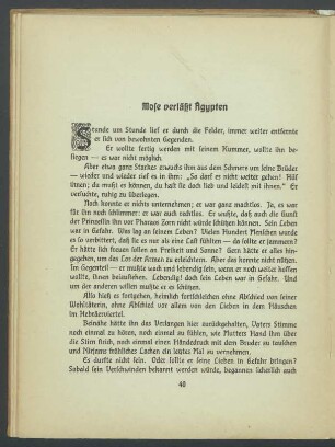 Mose verläßt Ägypten