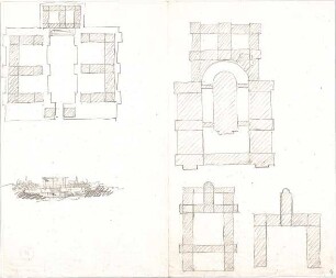 Voit, August von; Schlossanlage - Grundrisse