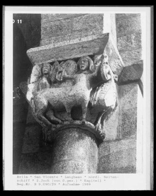 Romanische Kapitelle mit Fabelwesen — Kentaurenkapitell