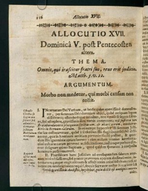 118-123, Allocutio XVII.
