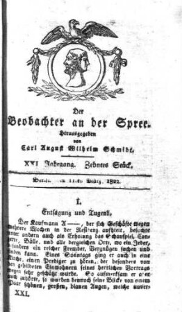 10. Stueck, 11. Maerz 1822