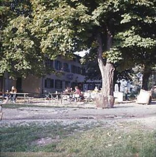 Hansjakob, Gottfried; München - Oberföhring; Isarinsel - Isar, Gasthaus St. Emmerammühle