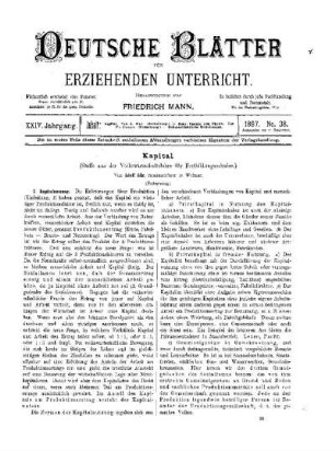 Kapital : (Fortsetzung)