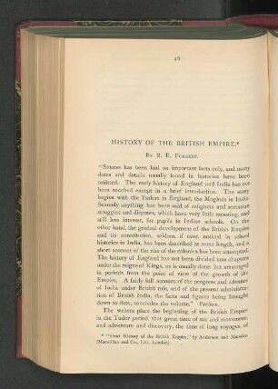 History of the British Empire.
