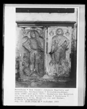 Grabstein des Heinrich von Bila und des Wilhelm Brehme