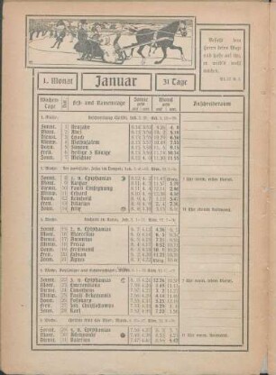 1. Monat Januar [bis 12. Monat Dezember]