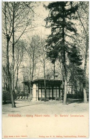 Kreischa. König-Albert-Halle, Dr. Bartels Sanatorium