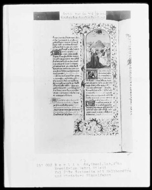 Breviarium Petri Mileti — Himmelfahrt, Folio 213verso