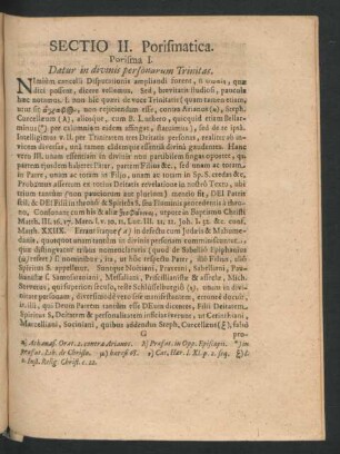Sectio II. Porismatica.