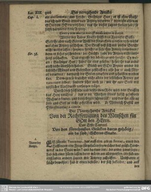 Der Neunzehende Artickel Von der Rechtfertigung des Menschen für GOtt den HErrn