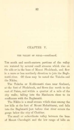 Chapter V. The valley of Nipal - continued