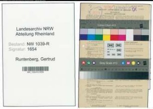Entnazifizierung Gertrud Runtenberg , geb. 13.05.1886 (Lehrerin)