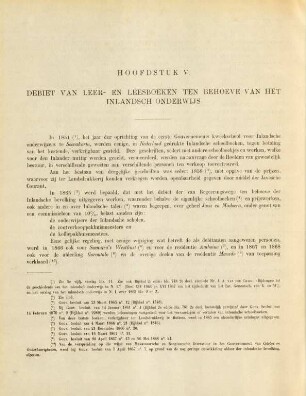 Hoofstuk V. Debiet van leer- en leesboeken ten behoeve van het inlandsch onderwijs.