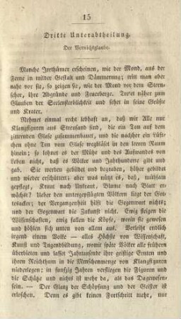 Dritte Unterabtheilung