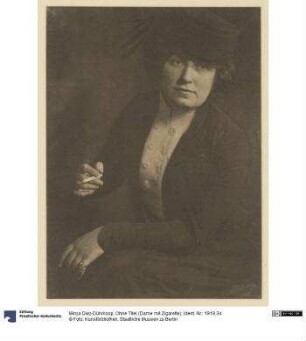 Ohne Titel (Dame mit Zigarette)