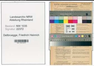 Entnazifizierung Friedrich Heinrich Dellbruegge , geb. 09.02.1914 (Kaufmann)