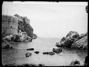 Dubrovnik, Stadtmauer an der Seeseite