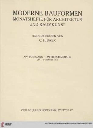 Zweites Halbjahr. Juli-Dezember 1915